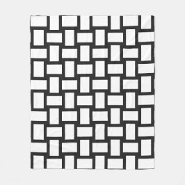 Pitch Pastell & Vit Vävd Design Fleecefilt