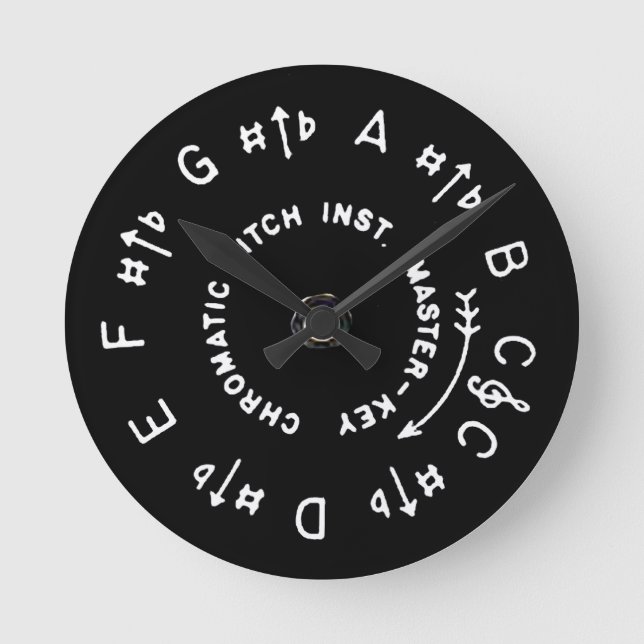 Pitch Pipe Rund Klocka (Framsida)