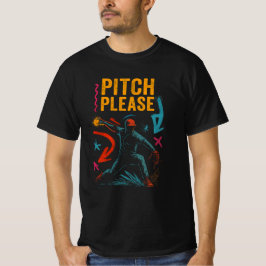 Pitch, snälla - Neon Graffiti Baseball Tee
