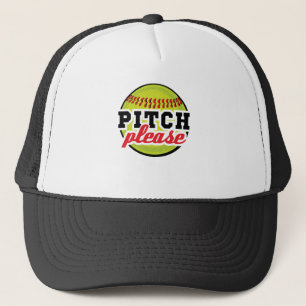 Pitch, var snäll och använd Softball Player Batter Keps