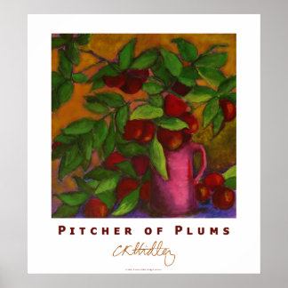 Pitcher av plommon Poster