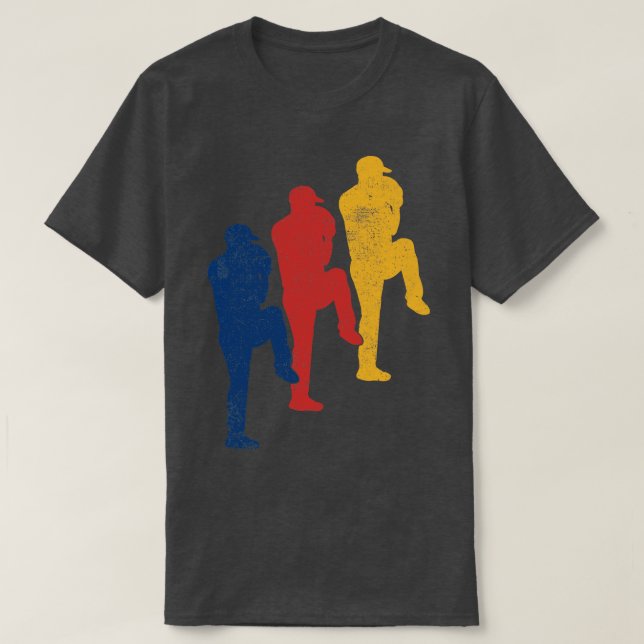 Pitcher Baseball Baseball Player T Shirt (Design framsida)