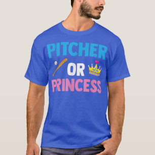 Pitcher eller Princess Funny Gender Reveal Party L T Shirt