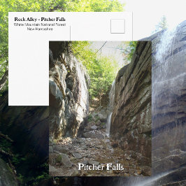 Pitcher Falls Rock Alley White Mountains NH Vykort