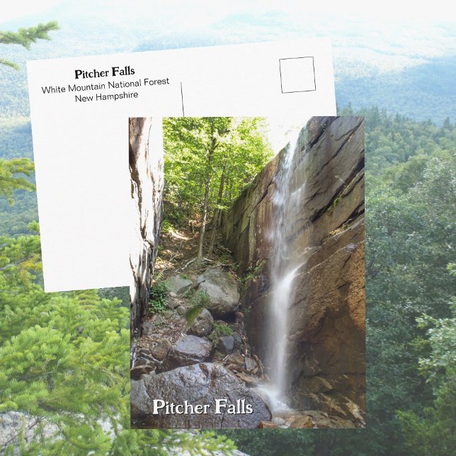 Pitcher Falls White Mountains New Hampshire Foto Vykort (Skapare uppladdad)