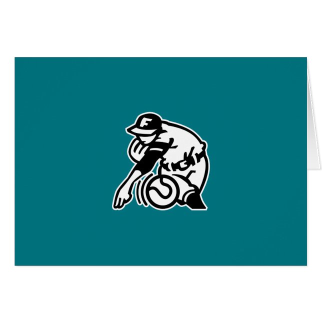 Pitcher Hälsningskort (Framsidan Horizontal)