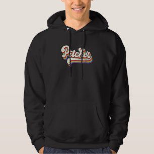 Pitcher Lgbt Rainbow Flagga Gay pride Hoodie