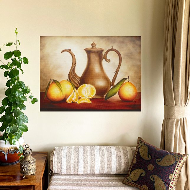 Pitcher med Orangar - Art-utskrift Poster (Skapare uppladdad)