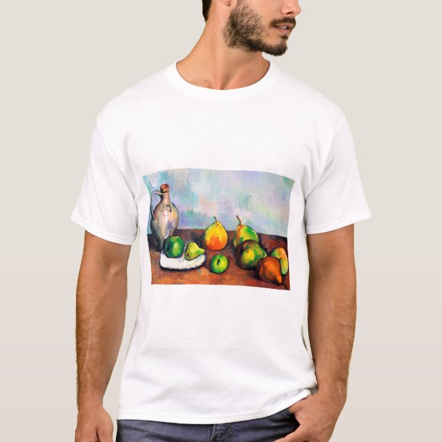 Pitcher och Fruit, Paul Cezanne T Shirt (Framsida)
