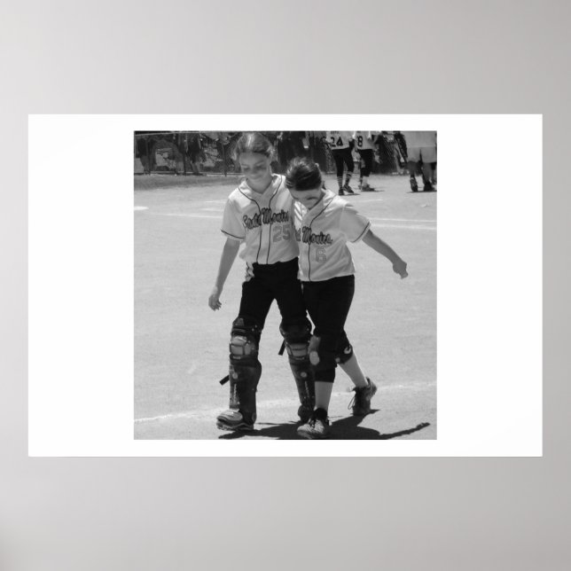 Pitcher och hennes Catcher Poster (Framsidan)