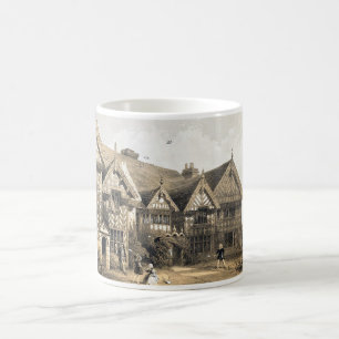 Pitchford Hall 16:e århundradets vita kaffe Mugg