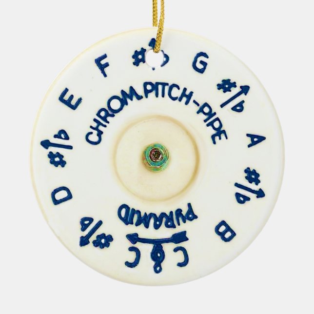 Pitchpipe Julgransprydnad Keramik (Framsidan)