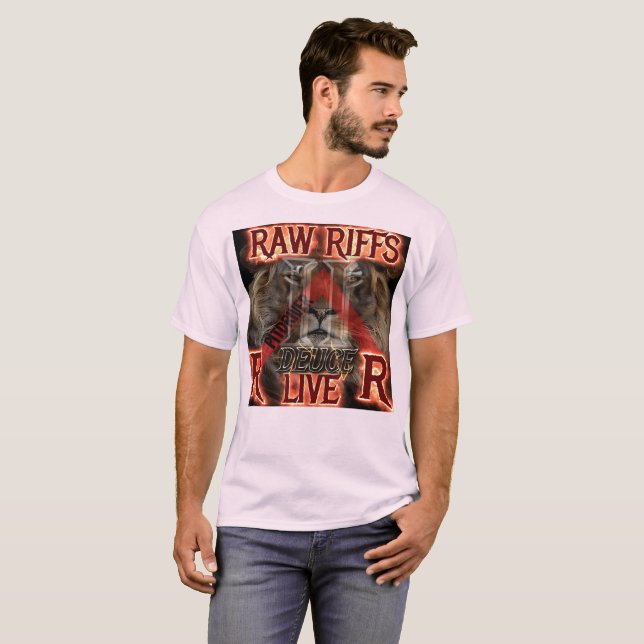 PitDriver Raw Riffs Live II Deuce T Shirt (Hel framsida)