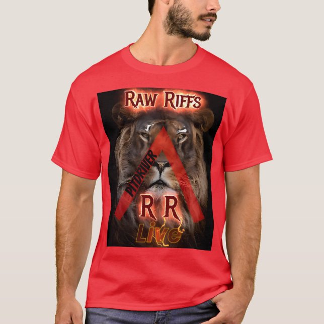 PitDriver Raw Riffs Live T Shirt (Framsida)