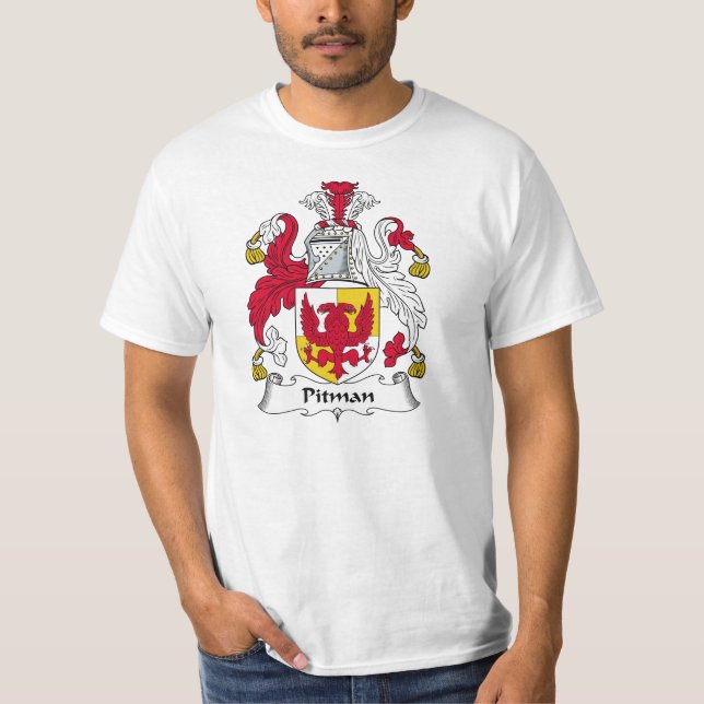 Pitmanfamiljvapensköld T-shirt (Framsida)