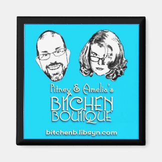 Pitney och Amelia Large Magnet