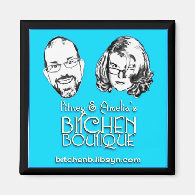 Pitney och Amelia Large Magnet (Framsidan)