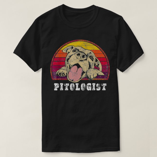 Pitolog Pit Bull, Pitty, Velvet Hippo Pitbull T Shirt (Design framsida)