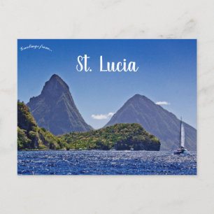 Pitonerna i Saint Lucia Vykort