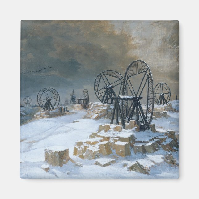 Pits in Gentilly i Snö, 1879 Magnet (Framsidan)