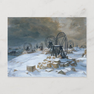 Pits in Gentilly i Snö, 1879 Vykort