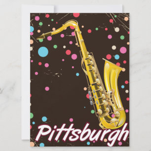Pitsburgh Saxophone-reseaffisch.