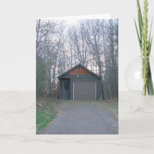 “PitStop Garage at Sunset” Snart Bättre Kort (Framsida)