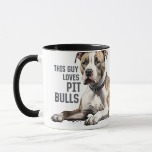 Pitt Bull Mugg - Den här killen kärlek Pit Bulls