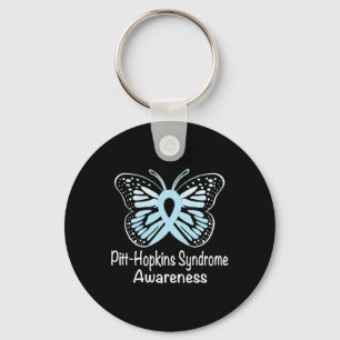 Pitt-hopkins Syndrome Awareness Warrior Light Blue Nyckelring