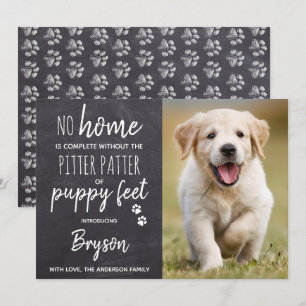 Pitter Patter of Puppy Feet New Pet Puppy Hund Meddelande
