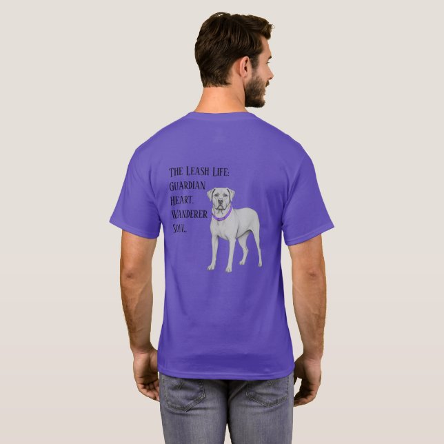 PittHound Guardian Heart. Wanderer Soul. T Shirt (Hel baksida)
