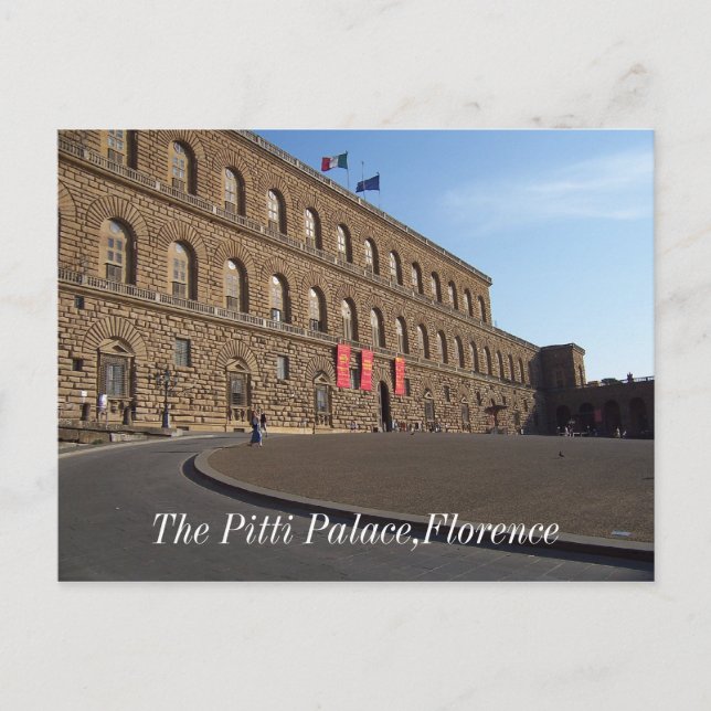 Pitti-palatset, Florence Vykort (Framsida)