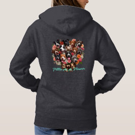 Pittie as Flower Hoodie T Shirt