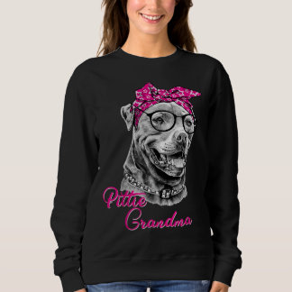 Pittie Grandma American Pitbull Hund Mamma T Shirt