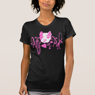 Pittie i rosor tee shirt