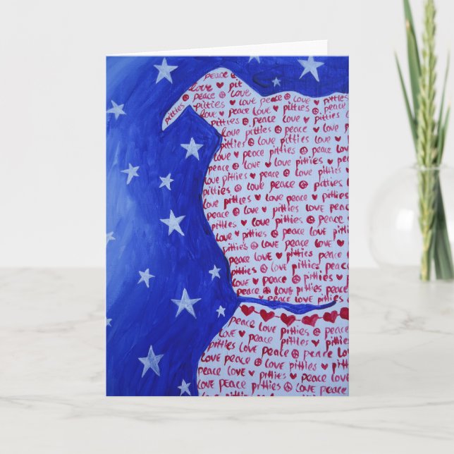 Pittie Kärlek Kort (Framsida)