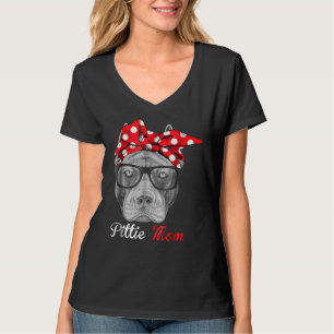 Pittie Mamma för Pitbull-Hundälskare T Shirt