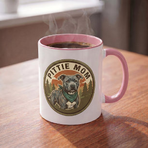 Pittie Mamma Kaffemugg   Pitbull Räddning Mamma Pr