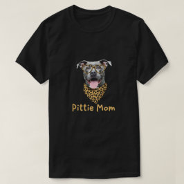 Pittie Mamma med Bandana och glas T Shirt