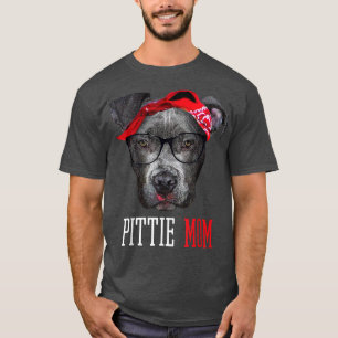 Pittie Mamma Pitbull Hundälskares Cute Mors dag Gi T Shirt