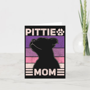 Pittie Mamma Pitbull Mamma Hundägare Kvinnor Mors Kort