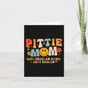 Pittie Mamma Pitbull Mamma Hundälskare Mors Dag Kort