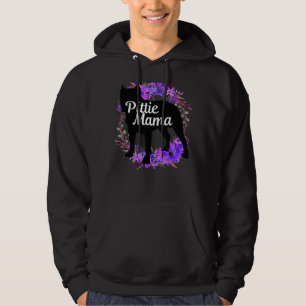 Pittie Mamma Pitbull Pit Bull Dog Mamma Mor 2 Hoodie