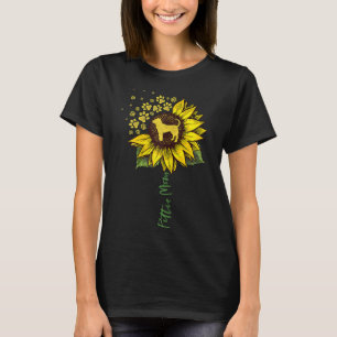 Pittie Mamma Solros Pitbull Älskare Gifts Hund Mam T Shirt
