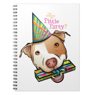 Pittie party anteckningsbok