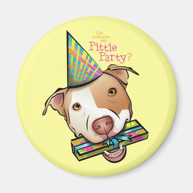 Pittie Party Magnet (Framsidan)