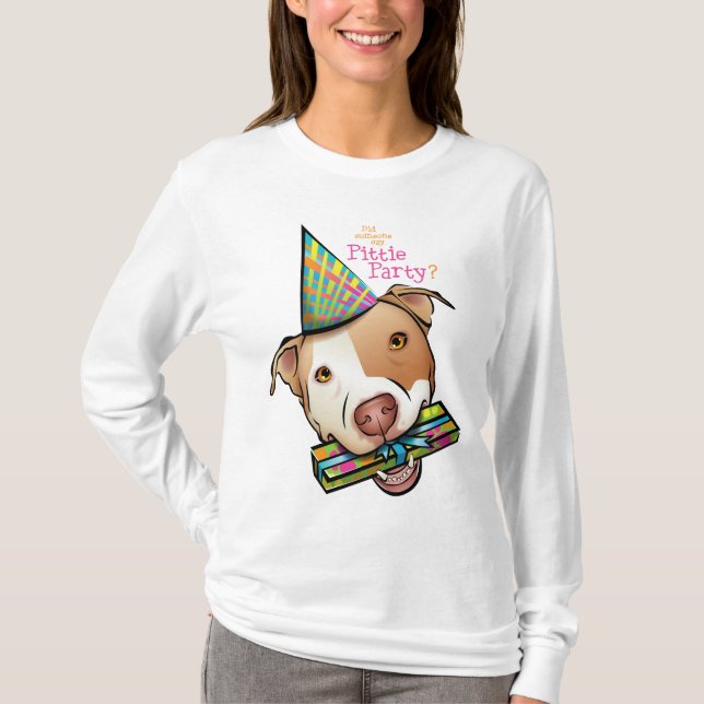 Pittie party tee shirt (Framsida)