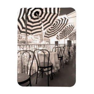 Pittoresk restaurangbalkong, Italien Magnet