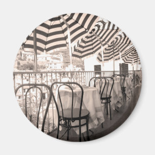 Pittoresk restaurangbalkong, Italien Magnet