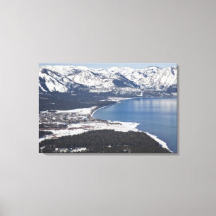 Pittoresk utsikt över Lake Tahoe, USA Canvastryck